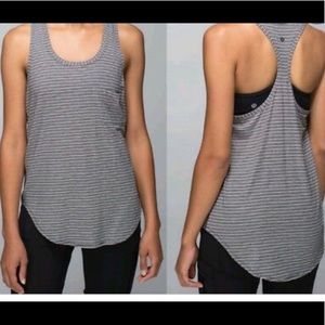 Lululemon yogini tank size 8- black and grey